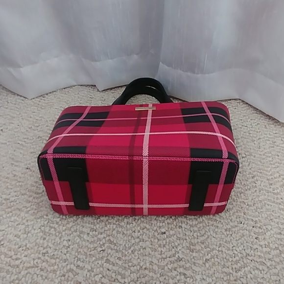Kate Spade Juno Pink & Black Plaid Handbag  - Picture 5 of 5